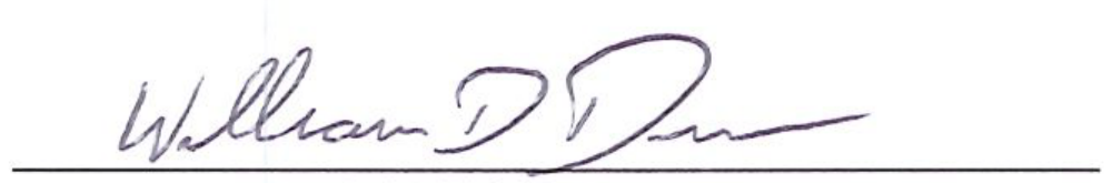 Signature of Mayor William D. Duncan