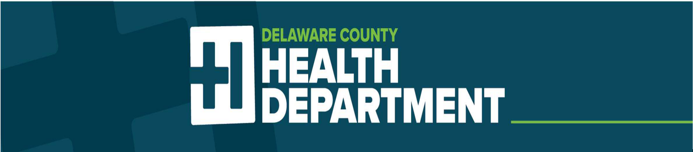 Delaware County Health Department Banner