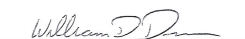 Signature of Mayor William D. Duncan