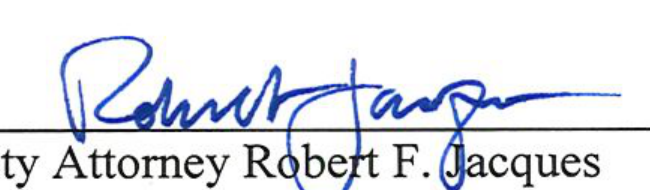 Signature of Robert F. Jacques