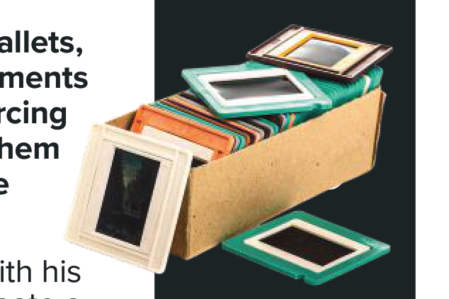 Box of photo slides