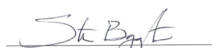 Mayor signature