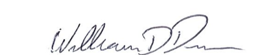 Signature of Mayor William D. Duncan