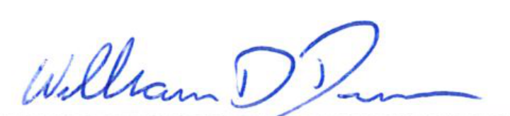 Signature of William Duncan, Mayor