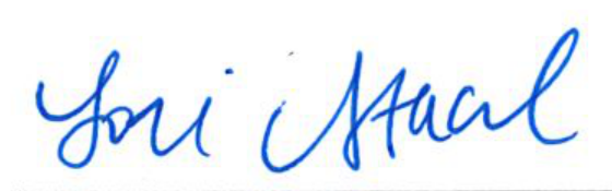 Signature of Lori Stacel, Clerk of Council