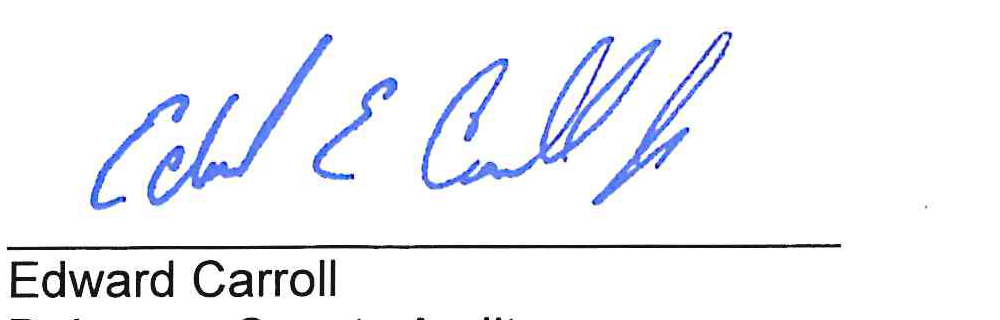 Edward Carroll - Delaware County Auditor