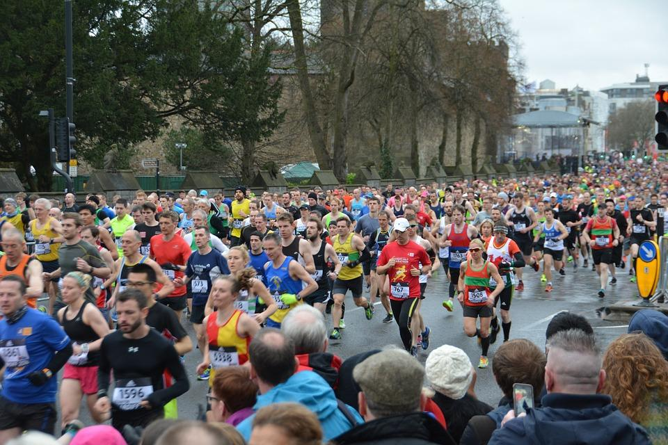 Runners in a race