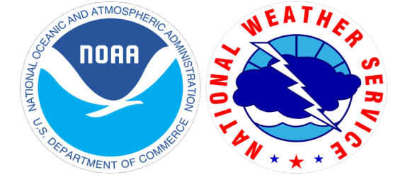 NOAA and National Weather Service logos